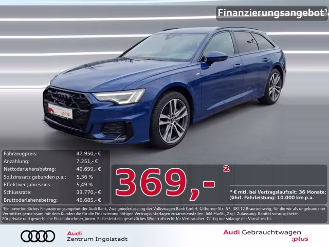 Audi A6 Avant 40 TDI S line STHZG AHK 19&amp;quot; KAMERA ACC