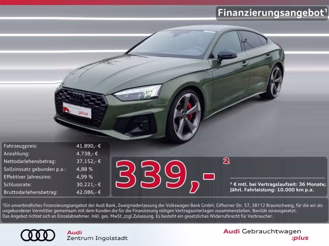 Audi S5 Sportback TDI MATRIX HuD 20&amp;quot; S-Sitze NAVI Kam