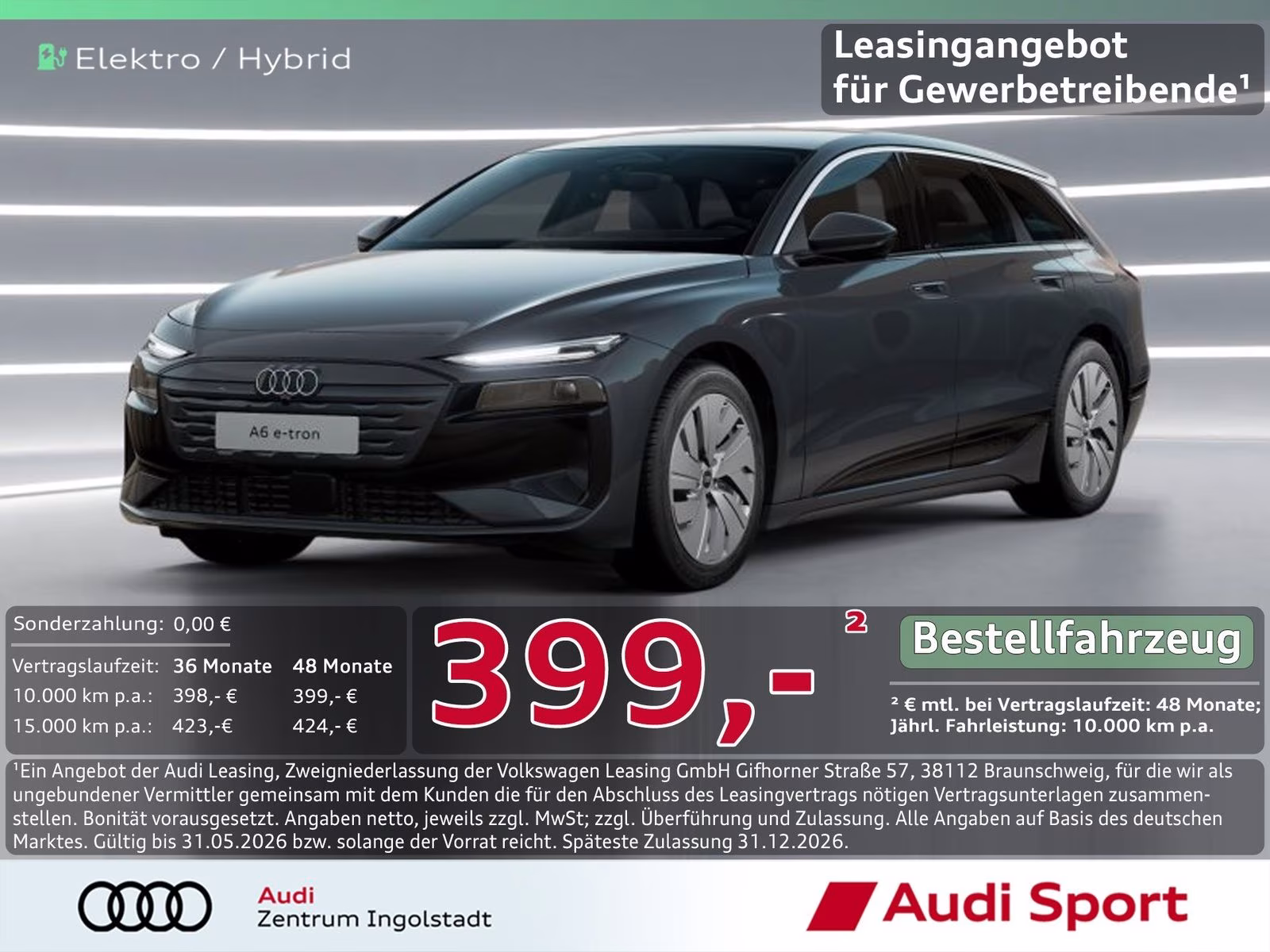 A6 Avant e-tron LED,ACC,PARKASSIST. UPE 64.450,-