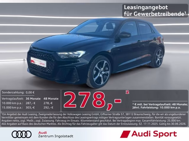 Audi A1 Sportback 30 TFSI S line Optik-schw. LED ACC