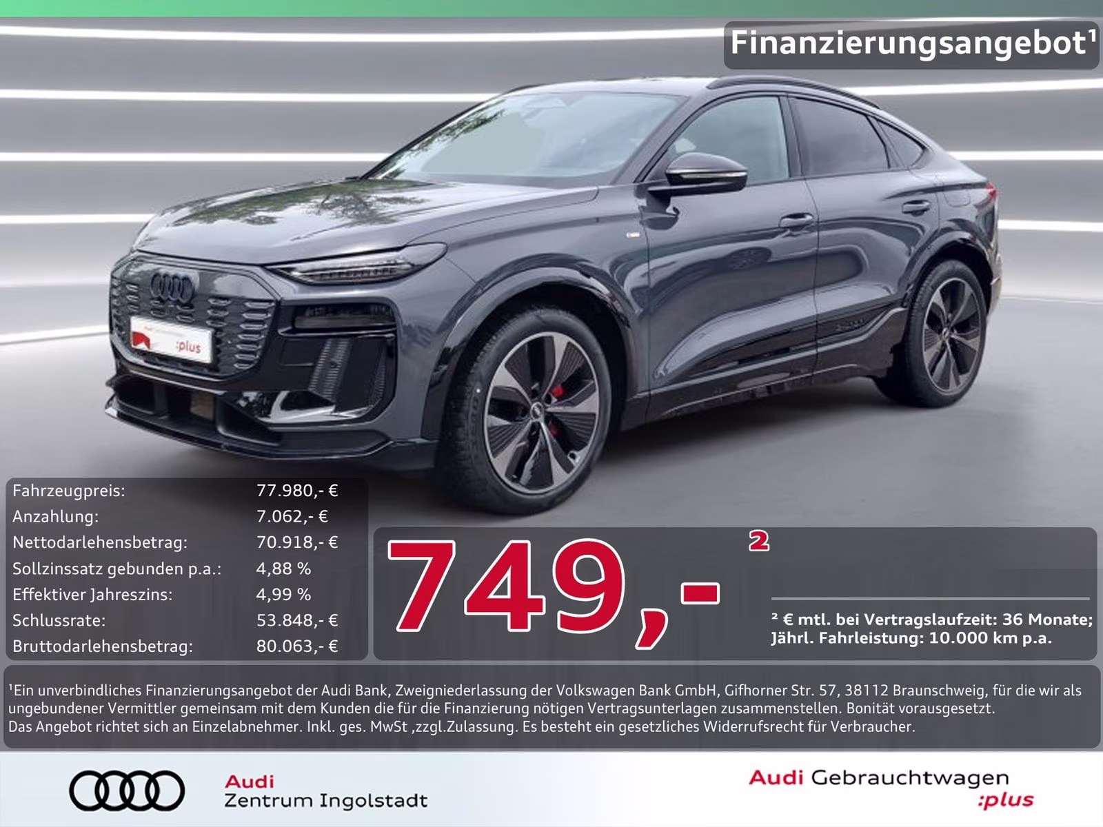 Q6 Sportback e-tron qu S line edition one Tech-p