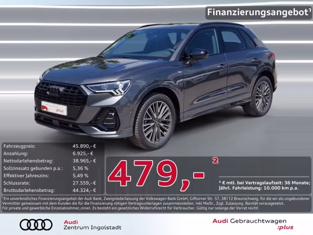 Audi Q3 40 TDI qu 3x S line LED AHK NAVI virtual 19&amp;quot;