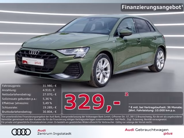 Audi A3 Sportback 30 TDI S line HuD ACC virtual Sonos