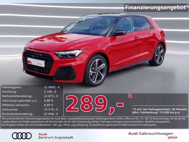 Audi A1 Sportback 30 TFSI S line LED PDC+ Keyless 17&amp;quot;