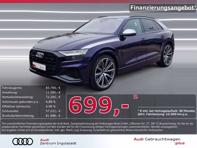 Audi SQ8 TFSI MATRIX PANO STHZG Allradl. HuD B&amp;amp;O 23&amp;quot;
