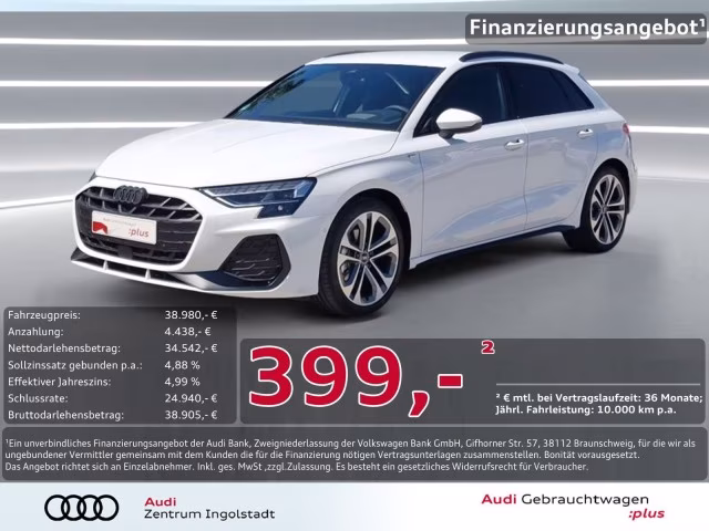 Audi A3 Sportback 35 TFSI 2x S line LED AHK ACC SONOS