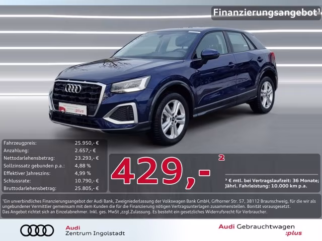 Audi Q2 40 TFSI qu AHK KAMERA NAVI+ SHZ LED advanced
