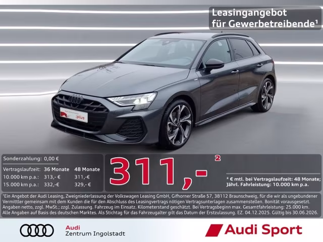 Audi A3 Sportback S line NAVI LED Kamera S-Sitze 18&amp;quot;