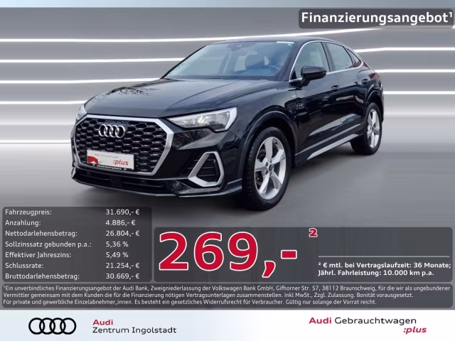 Audi Q3 Sportback 35 TDI S line KAM. AHK ACC 19&amp;quot; SHZ 