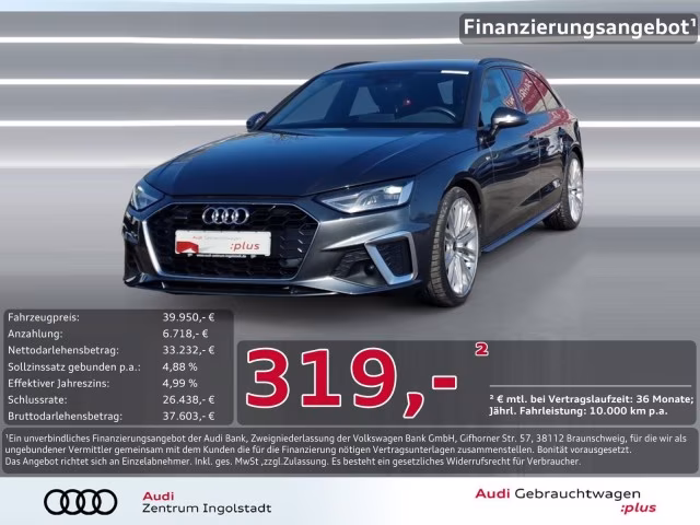 Audi A4 Avant 45 TFSI qu S line NAVI ACC 19&amp;quot; B&amp;amp;O Kam.
