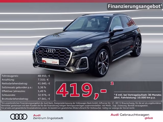 Audi SQ5 TDI MATRIX B&amp;amp;O ACC 21&amp;quot; AHK KAMERA S-Sitze