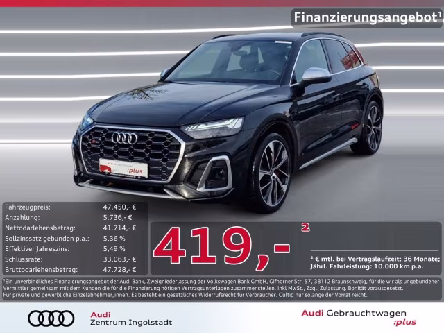 Audi SQ5 TDI MATRIX B&amp;amp;O ACC 21&amp;quot; AHK KAMERA S-Sitze