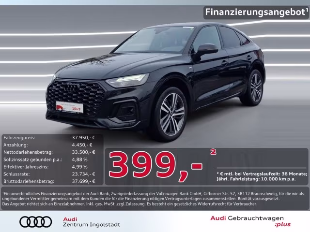 Audi Q5 Sportback 40 TDI qu S line NAVI AHK 20&amp;quot; Kam.