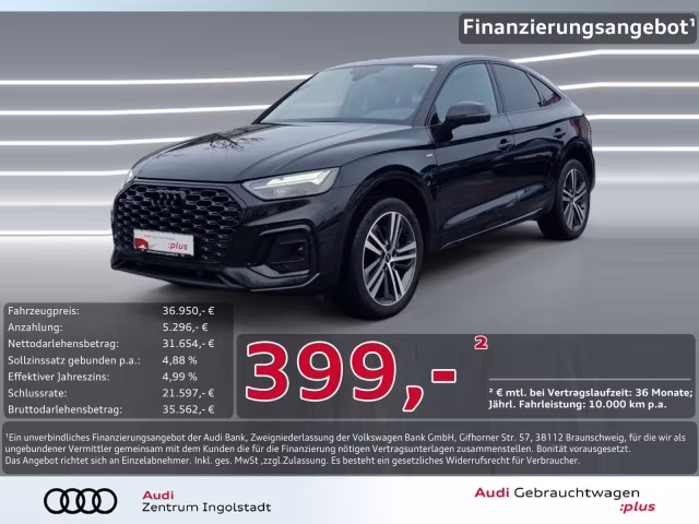 Audi Q5 Sportback 40 TDI qu S line NAVI AHK 20&amp;quot; Kam.