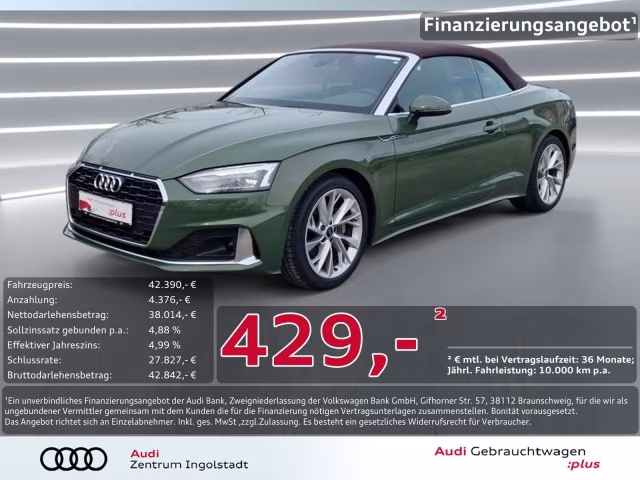 Audi A5 Cabrio 40 TDI qu S-Sitze LED MASSAGE advanced