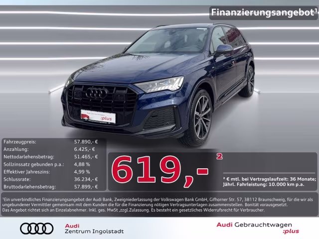 Audi Q7 50 TDI qu S line Pano B&amp;amp;O LASER S-Sitze HuD