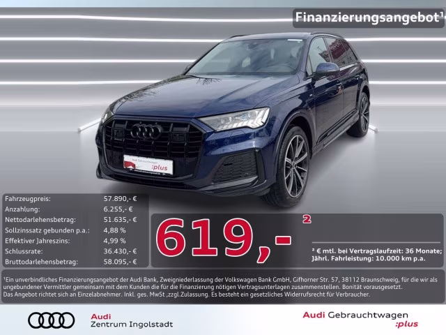 Audi Q7 50 TDI qu S line Pano B&amp;amp;O LASER S-Sitze HuD