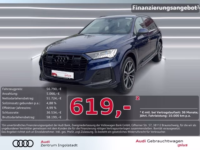 Audi Q7 50 TDI qu S line Pano B&amp;amp;O LASER S-Sitze HuD