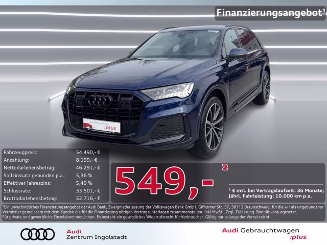 Audi Q7 50 TDI qu S line Pano B&amp;amp;O LASER S-Sitze HuD