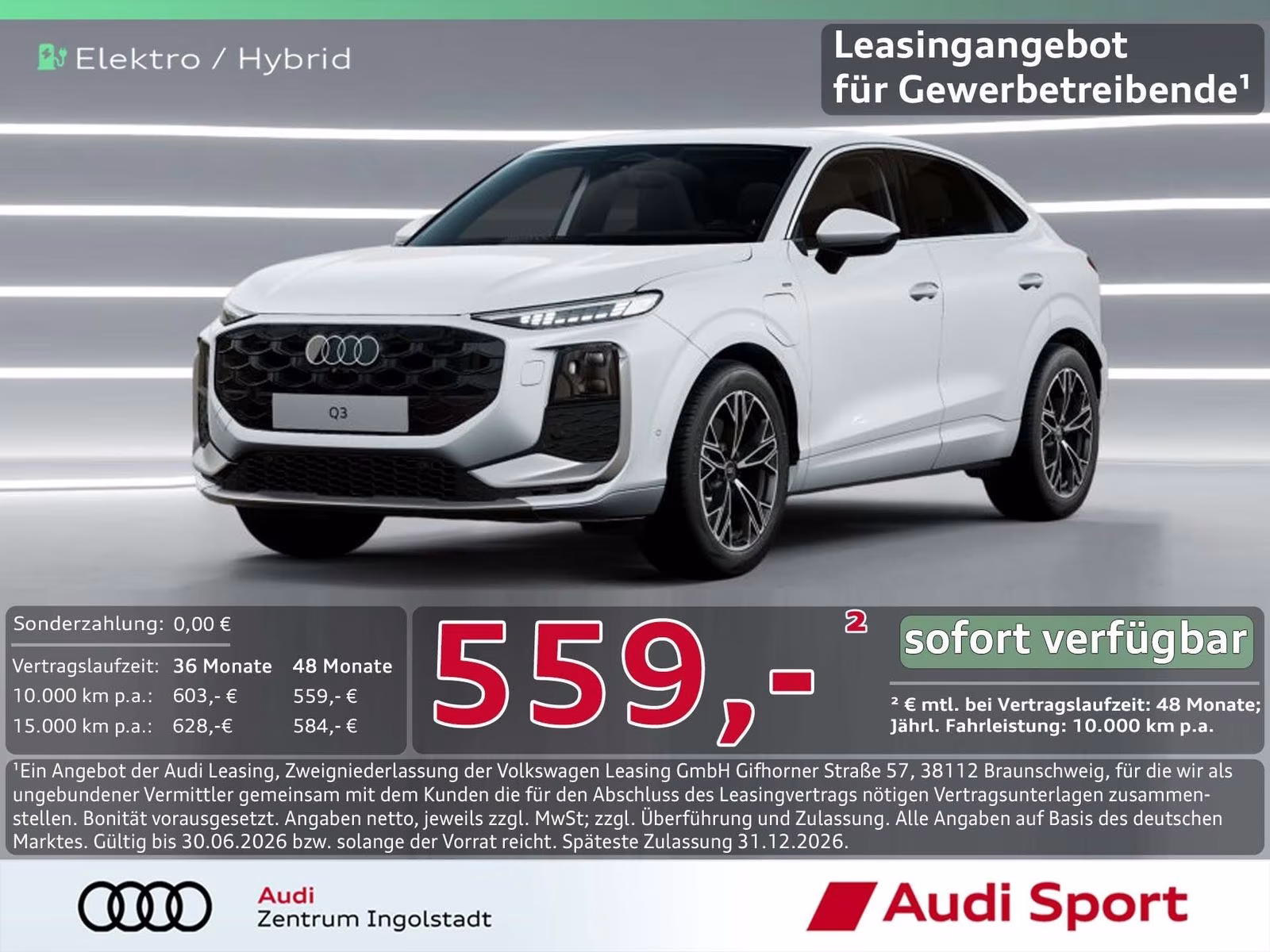 Sportback e-hybrid Tech+ LED AHK UPE 63.875,-