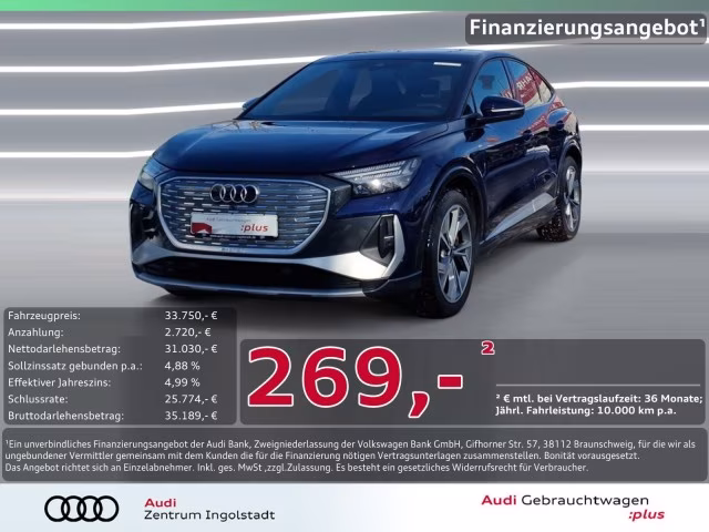 Audi Q4 Sportback e-tron 50 S line qu Pano MATRIX HuD