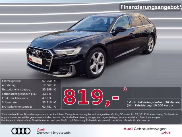Audi A6 Avant 40 TDI qu 2x S line LED NAVI AHK ACC 19