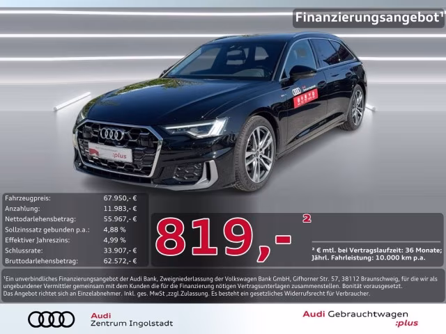 Audi A6 Avant 40 TDI qu 2x S line LED NAVI AHK ACC 19