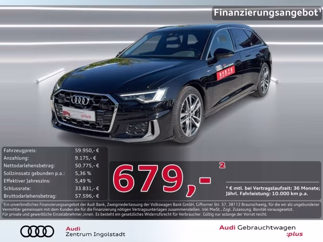 Audi A6 Avant 40 TDI qu 2x S line LED NAVI AHK ACC 19