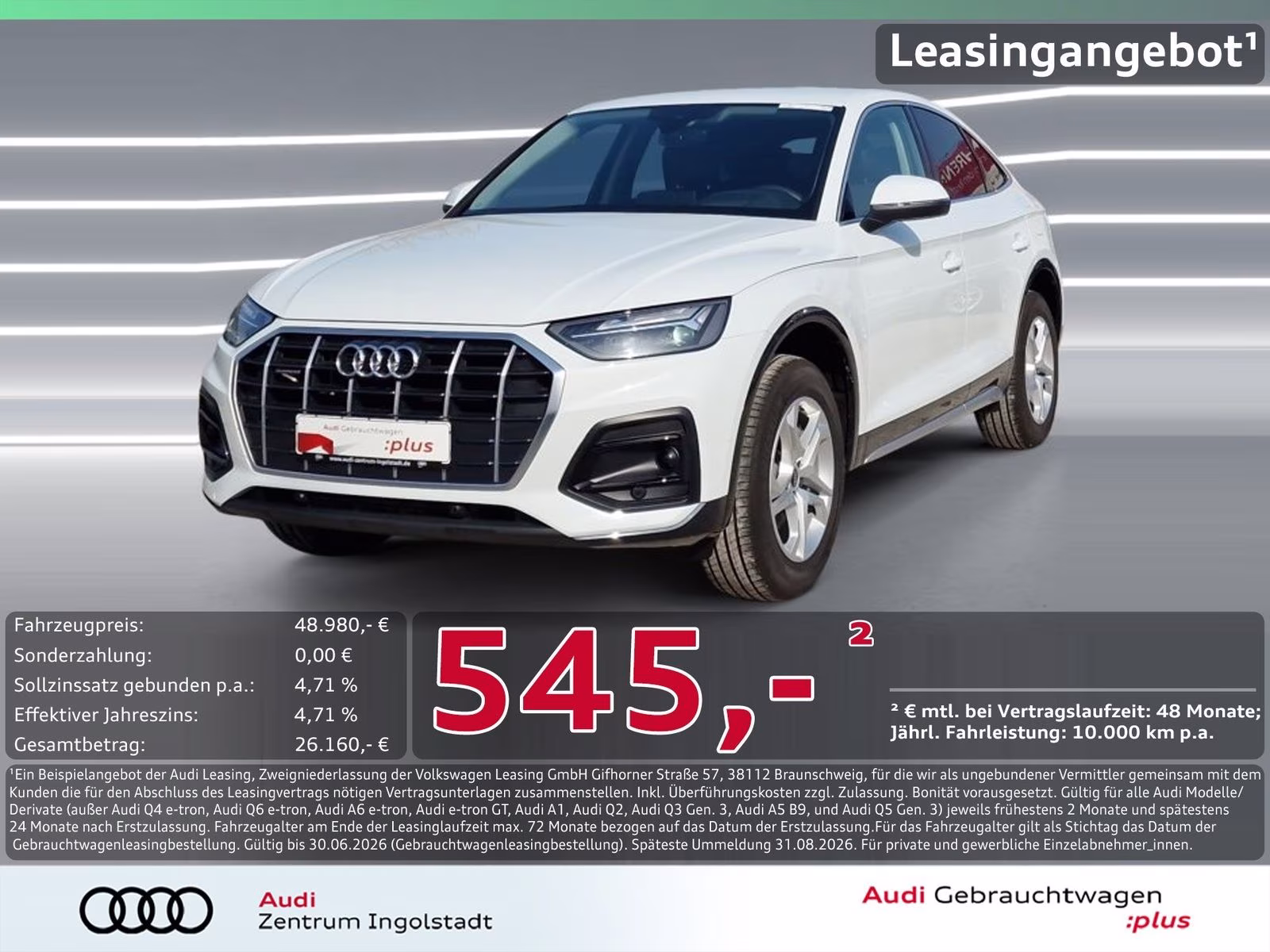 Sportback 50 TFSI e qu AHK Leder HuD
