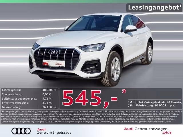 Audi Q5 Sportback 50 TFSI e qu AHK Leder HuD