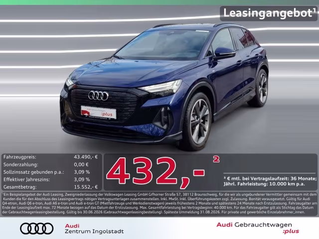 Audi Q4 e-tron 35 S line MATRIX PANO AHK NAVI 360°