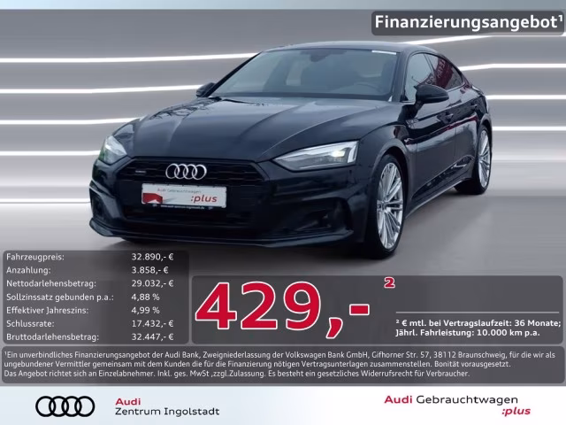 Audi A5 Sportback 40 TDI qu KAMERA NAVI+ 19&amp;quot; advanced