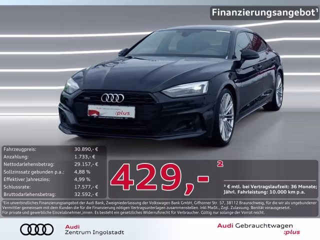 Audi A5 Sportback 40 TDI qu KAMERA NAVI+ 19&amp;quot; advanced