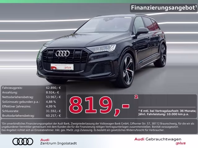 Audi Q7 60 TFSI e S line 22&amp;quot; LASER AHK PANO S-Sitze B