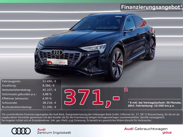 Audi Q8 e-tron Sportback 50 qu S line HuD PANO MATRIX