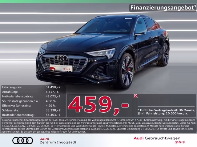 Audi Q8 e-tron Sportback 50 qu S line HuD PANO MATRIX