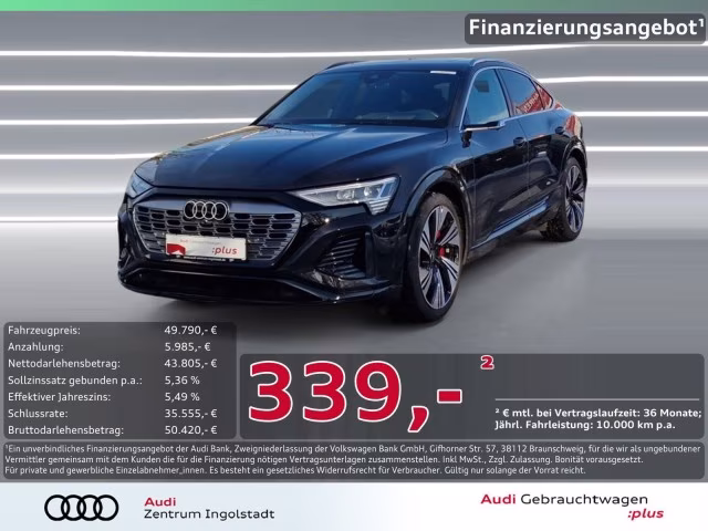 Audi Q8 e-tron Sportback 50 qu S line HuD PANO MATRIX