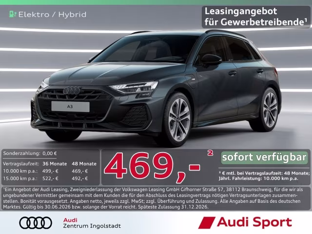 Audi A3 Sportback TFSI e S line MATRIX UPE 59.400,-