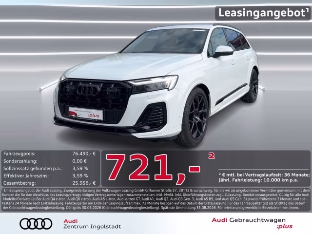 Audi Q7 50 TDI qu S line Luft AHK B&amp;amp;O STHZG MATRIX