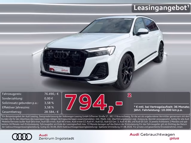 Audi Q7 50 TDI qu S line Luft AHK B&amp;amp;O STHZG MATRIX