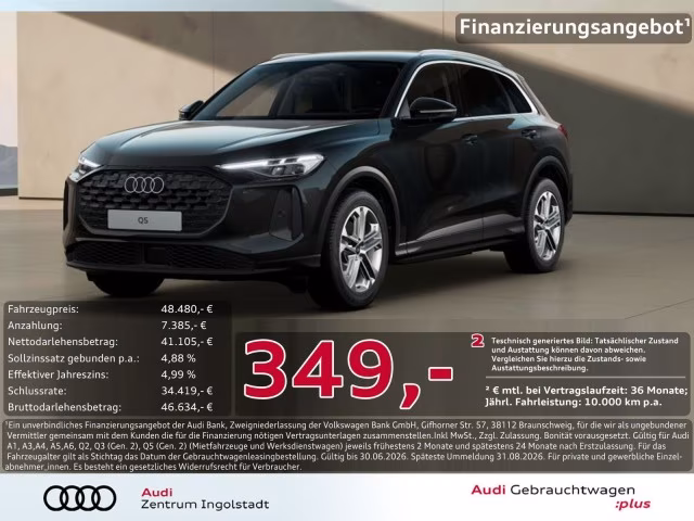 Audi Q5 TFSI Tech AHK S-Sitze LED+ PDC Kamera ACC 19&amp;quot;