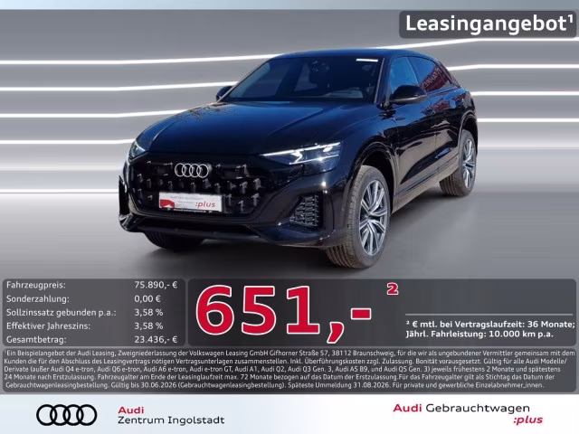 Audi Q8 50 TDI qu Luft AHK HuD Pano 360° Matrix 21&amp;quot;