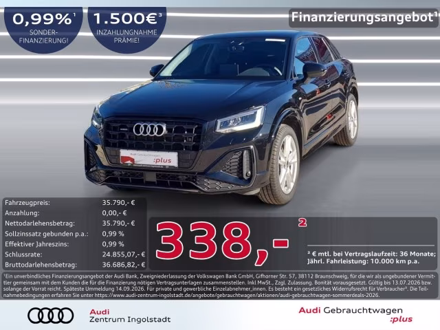 Audi Q2 40 TFSI qu S line AHK S-Sitze KAMERA NAVI ACC