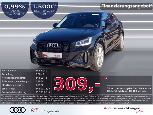 Audi Q2 40 TFSI qu S line AHK S-Sitze KAMERA NAVI ACC