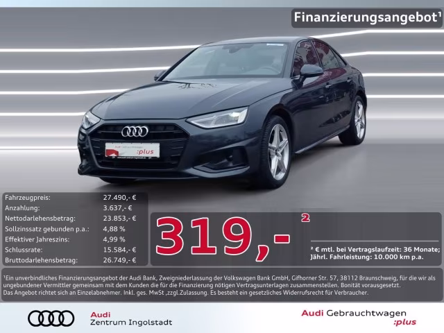 Audi A4 Limousine 40 TDI Kamera Navi virtual Advanced