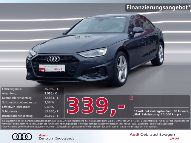 Audi A4 Limousine 40 TDI Kamera Navi virtual Advanced