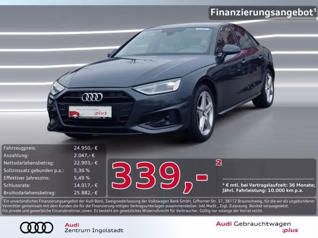 Audi A4 Limousine 40 TDI Kamera Navi virtual Advanced