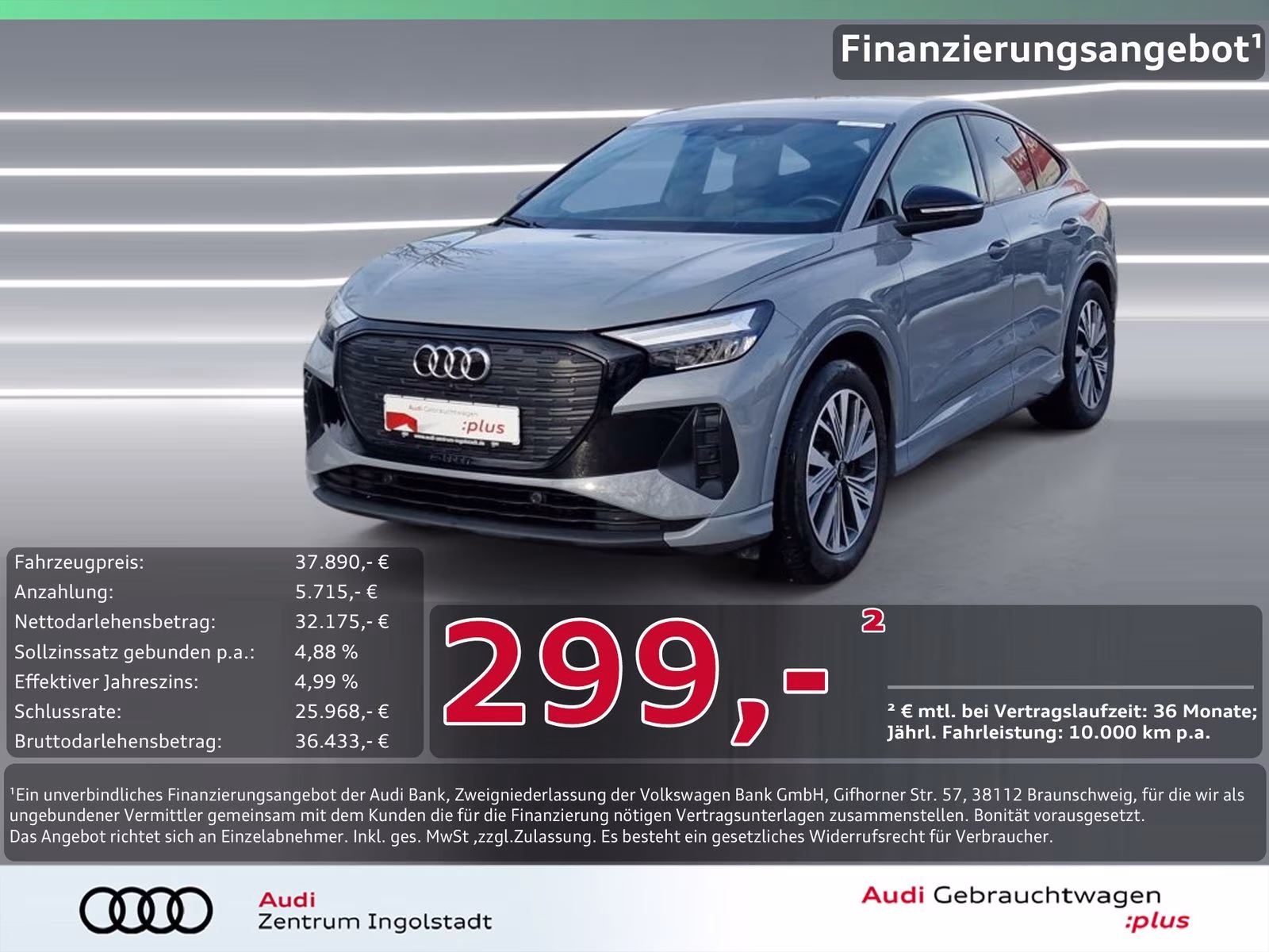 Q4 Sportback e-tron 40 S line Kam. ACC advanced