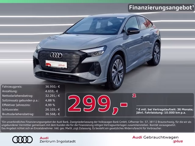 Audi Q4 Sportback e-tron 40 S line Kam. ACC advanced