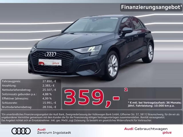 Audi A3 Sportback 35 TDI S-Sitz AHK NAVI PDC virtual+